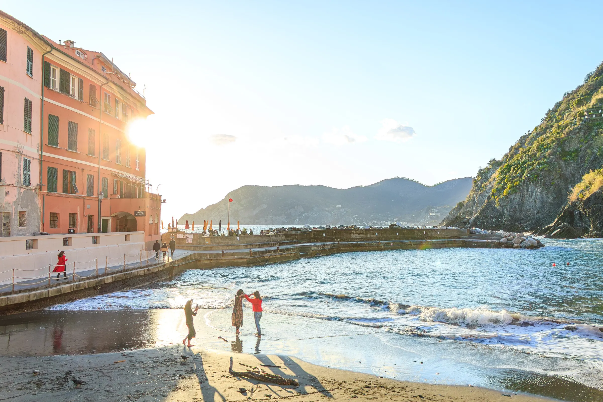 Dance on the Beach. Vernazza, Italy