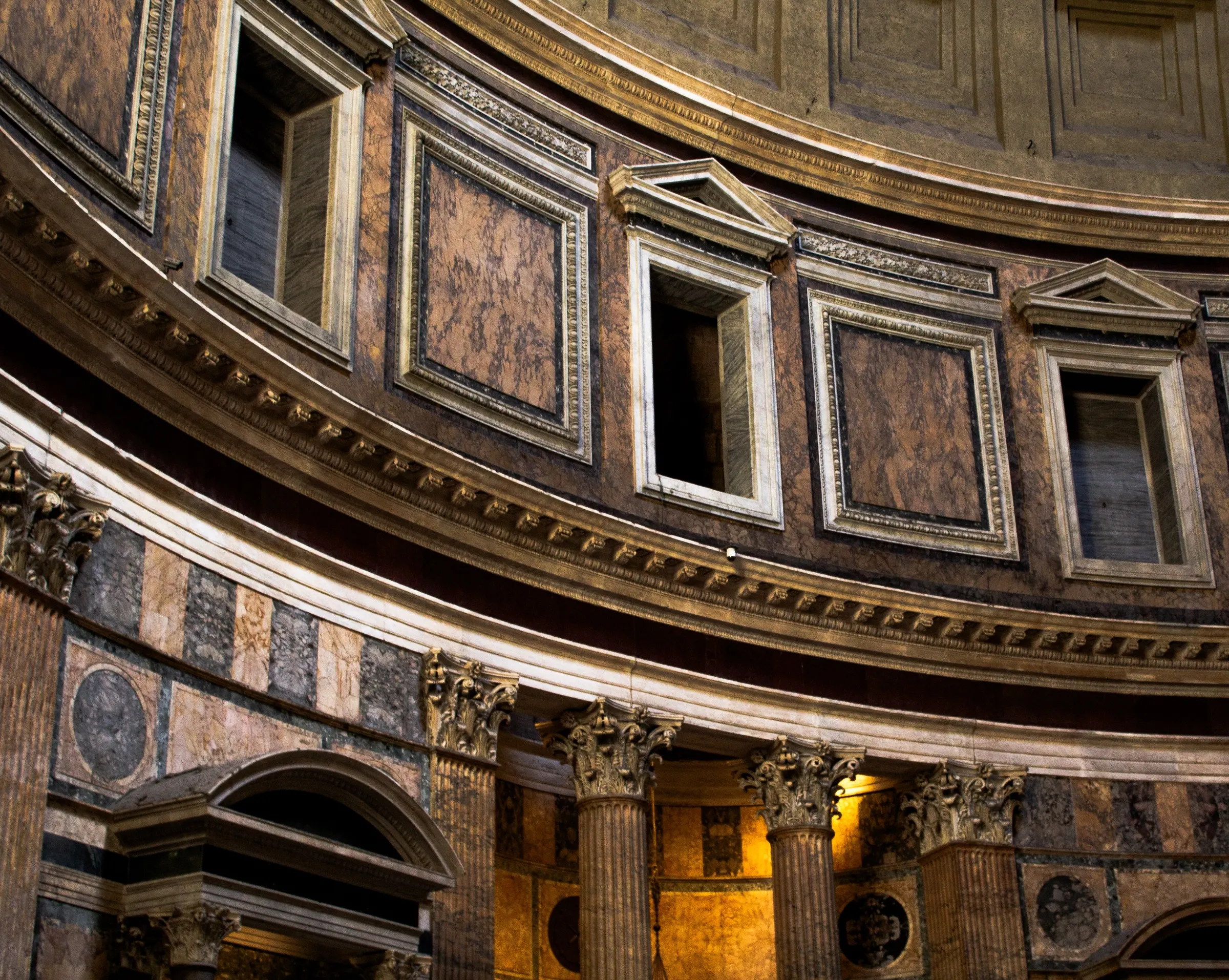 Inside the Pantheon. Rome, Italy