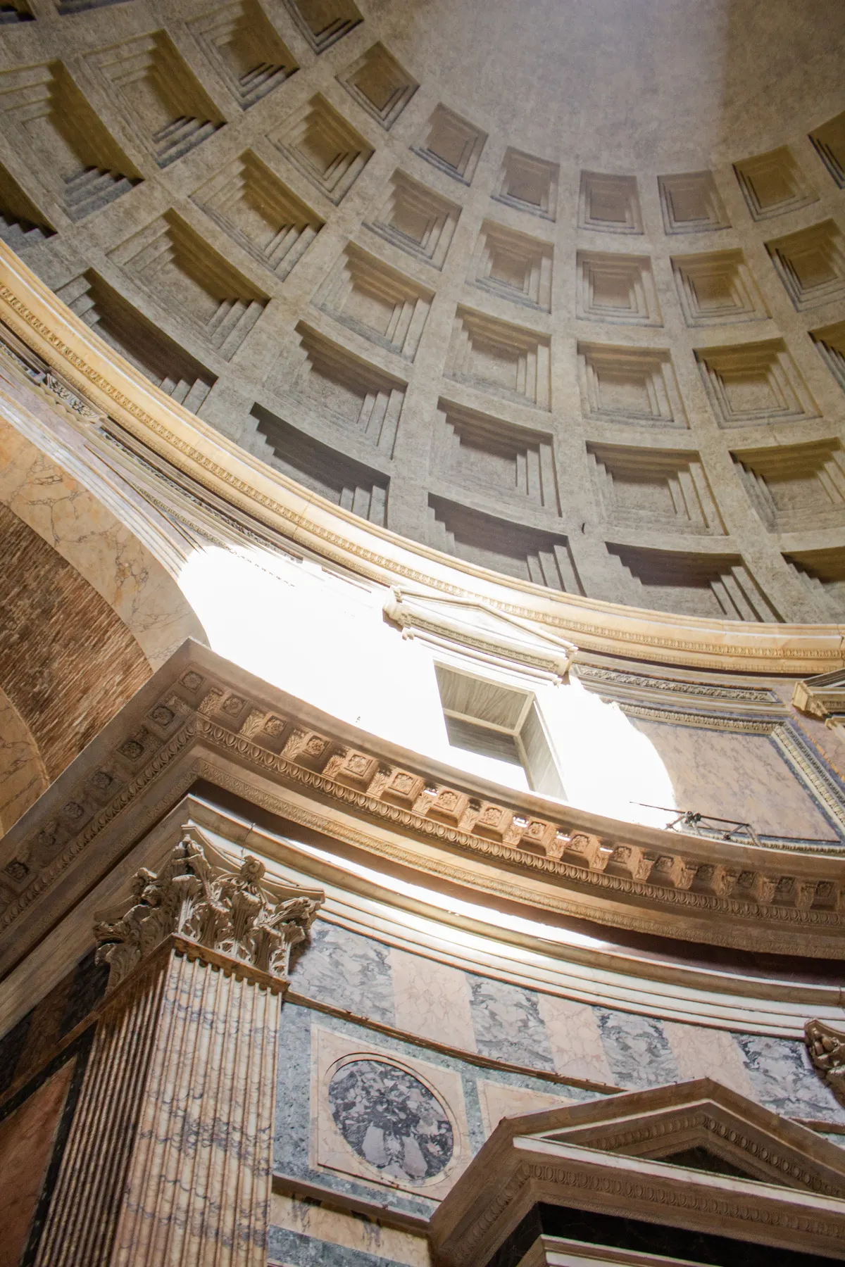 Inside the Pantheon. Rome, Italy