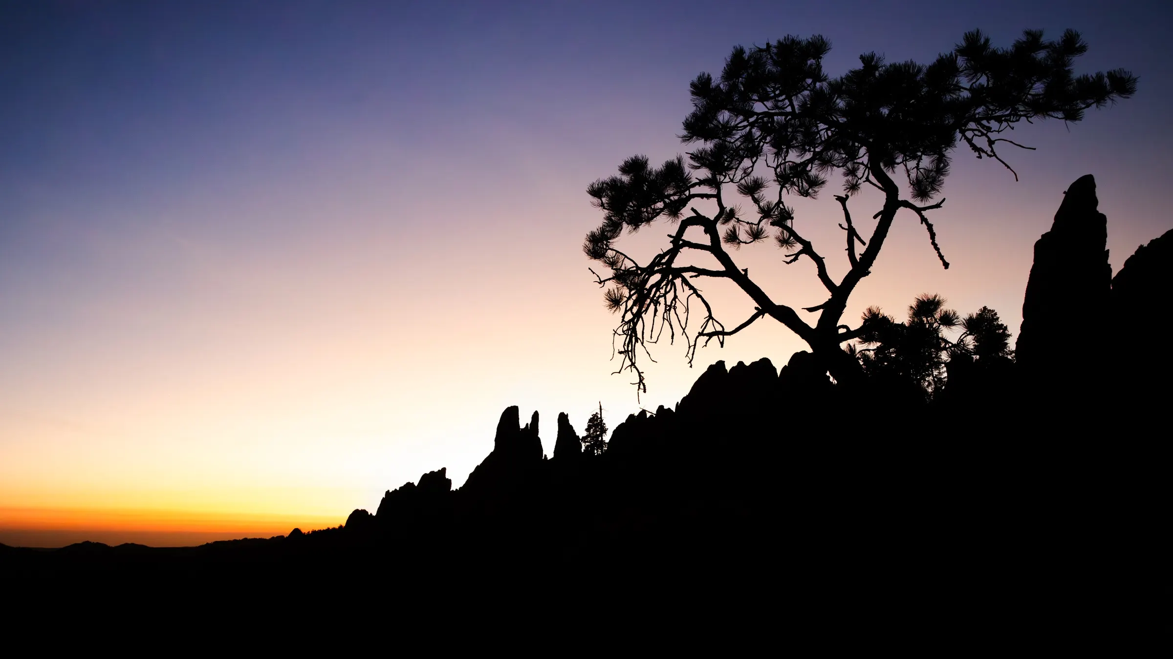 Sunset in the Black Hills. Black Hills South Dakota