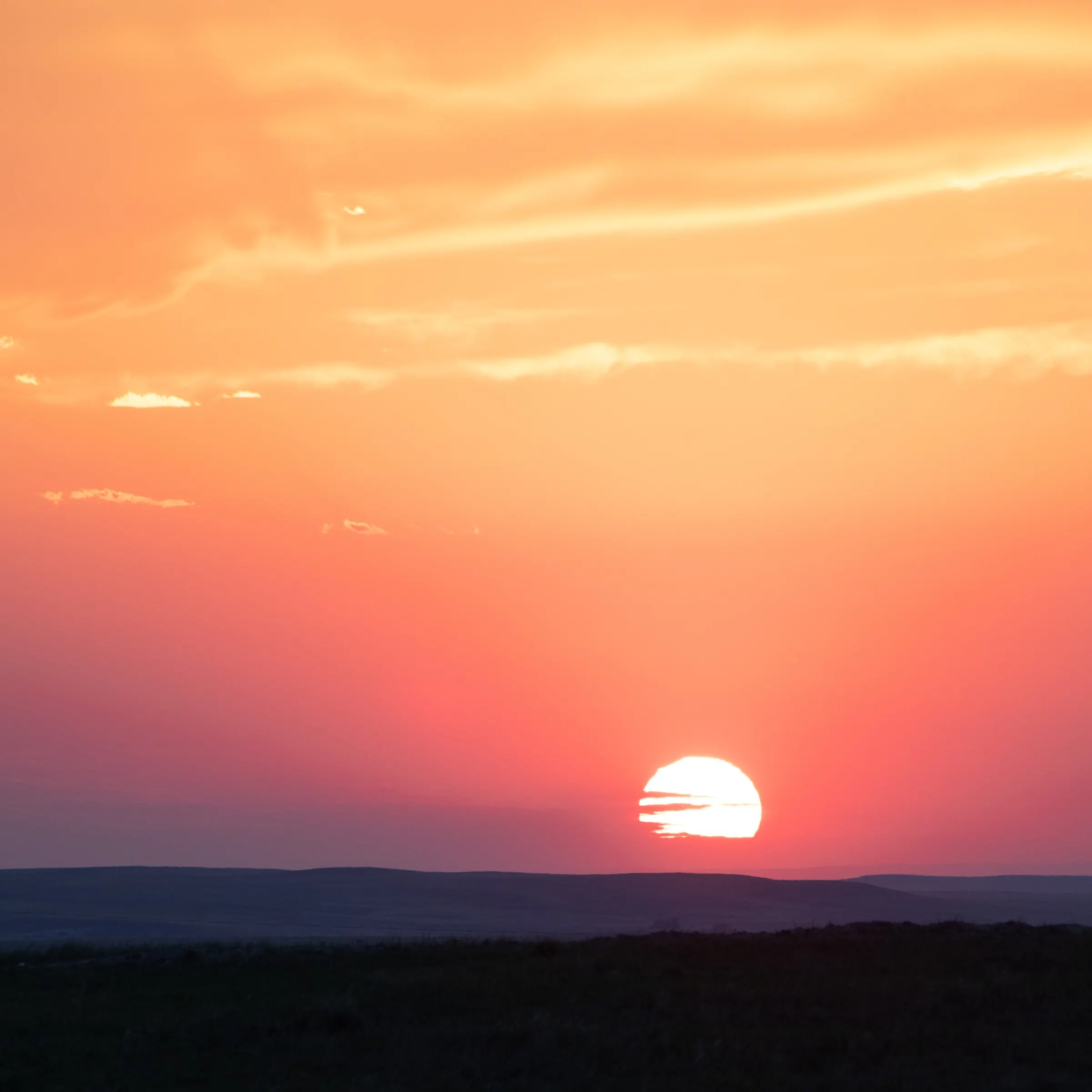 Sunset In The Badlands, Badlands National Park, South Dakota