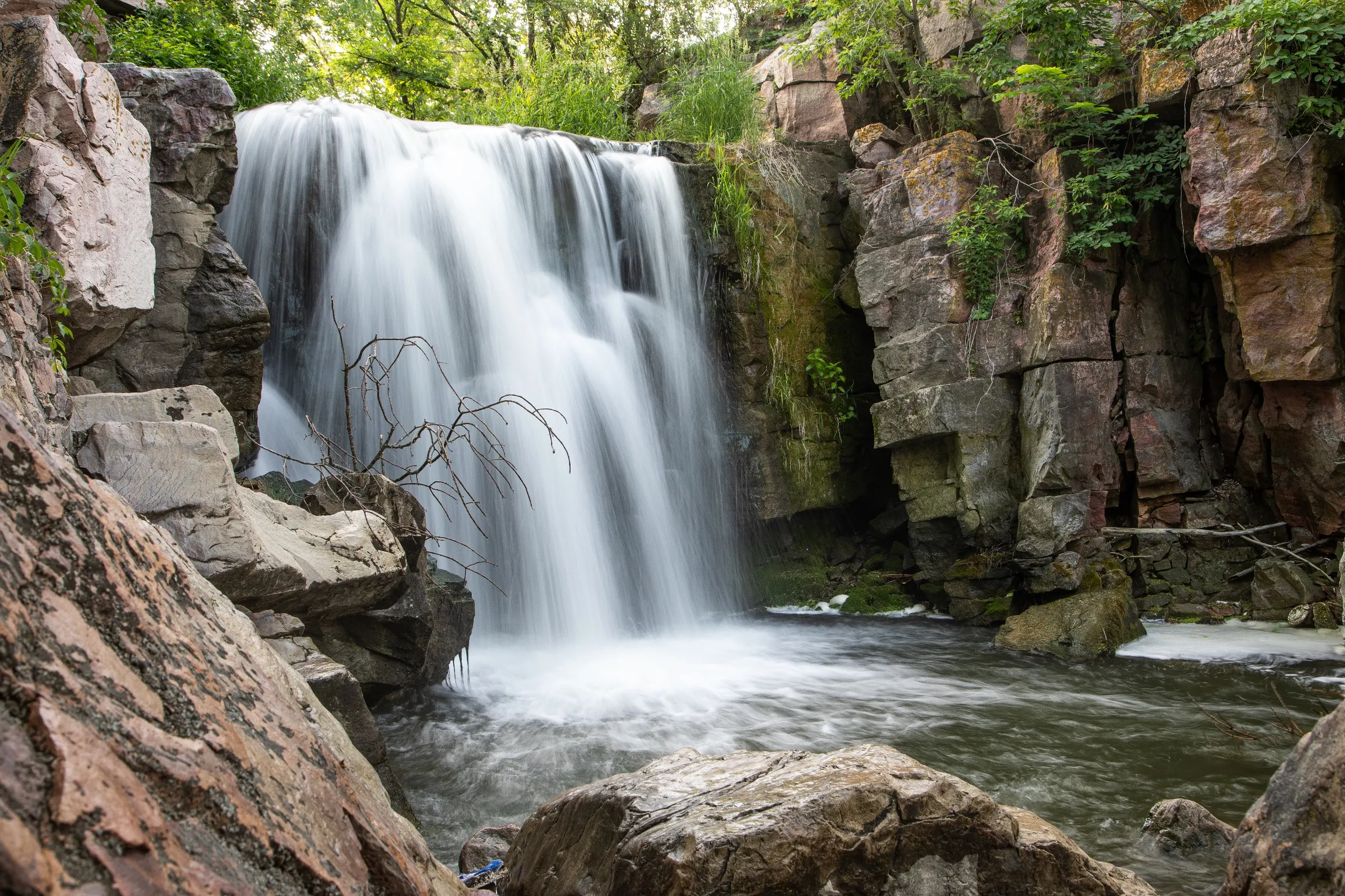 Pipestone National Monument Waterfall, Pipestone, Minnesota