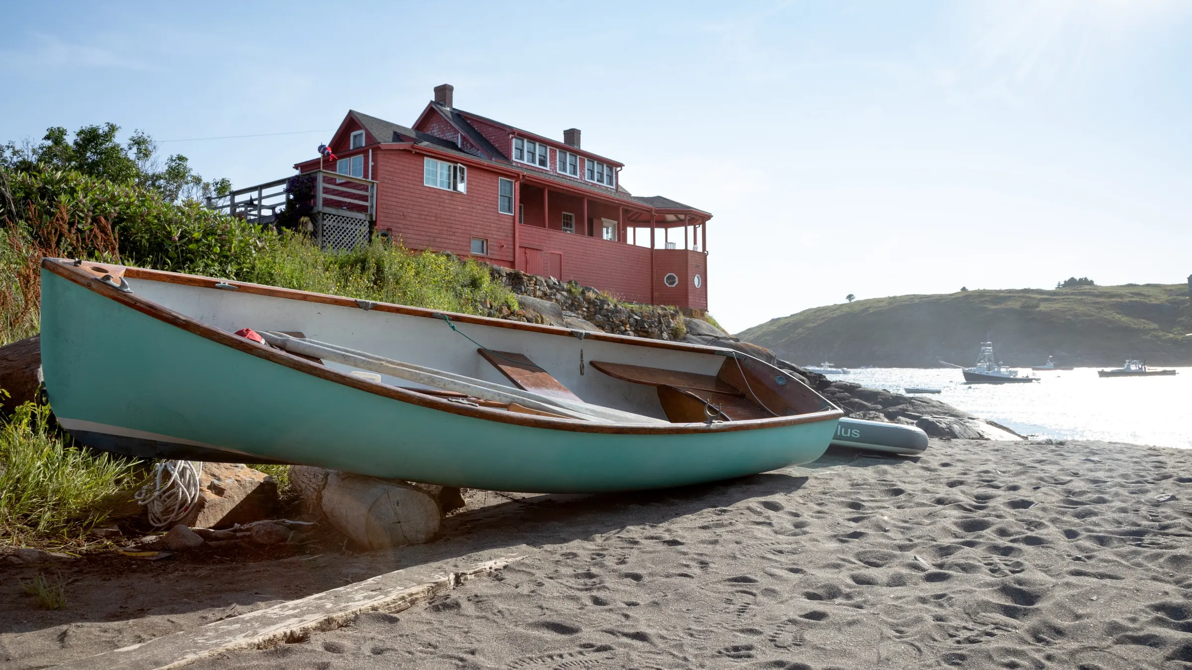 Boat on the Shore. Monhegan Island, Maine